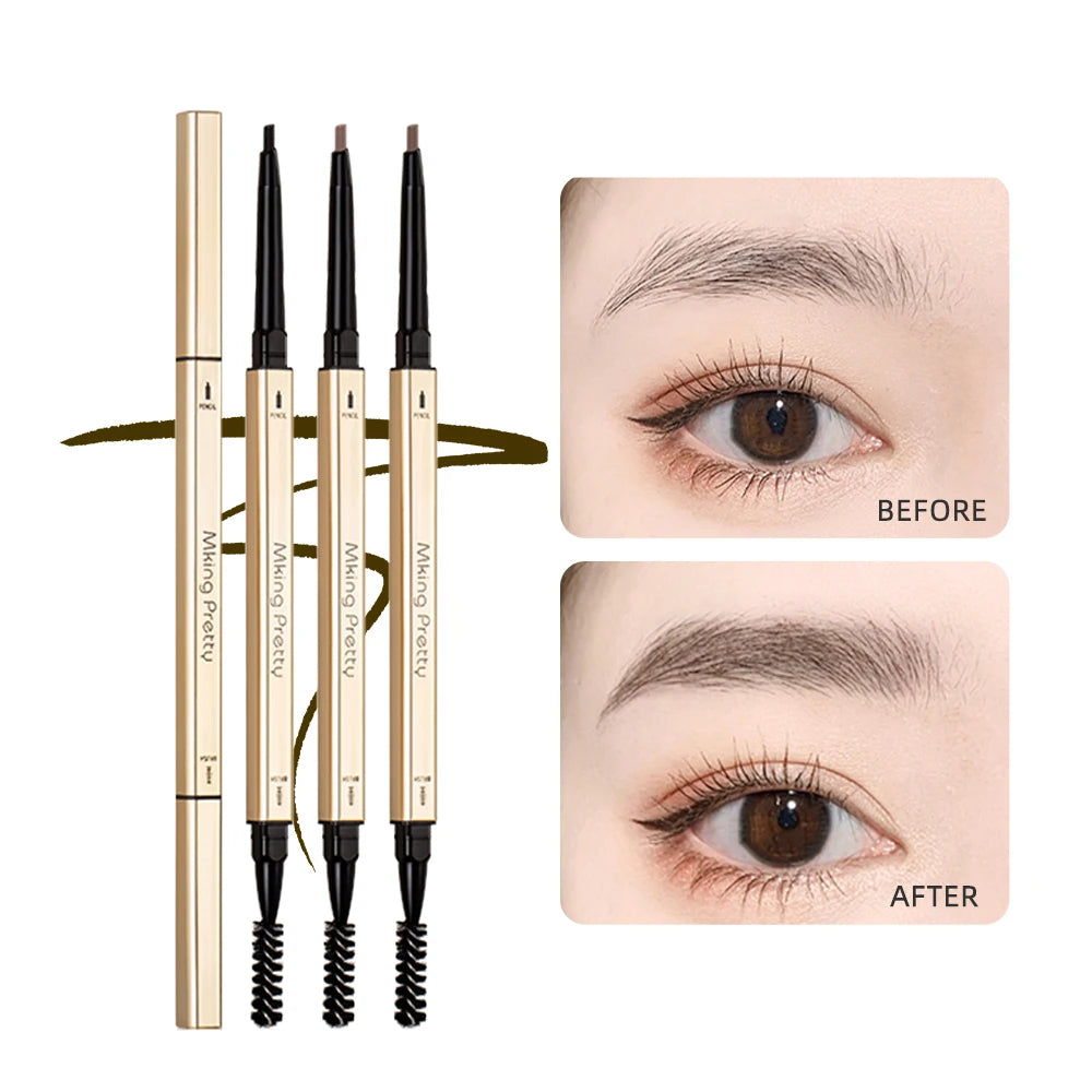 5 Colors EyeBrow Pen Make-up for Women Double Head Eyebrow Pencil Long Lasting Waterproof Mascara Enhance Cosmetics Beauty Women - mercato-e.com