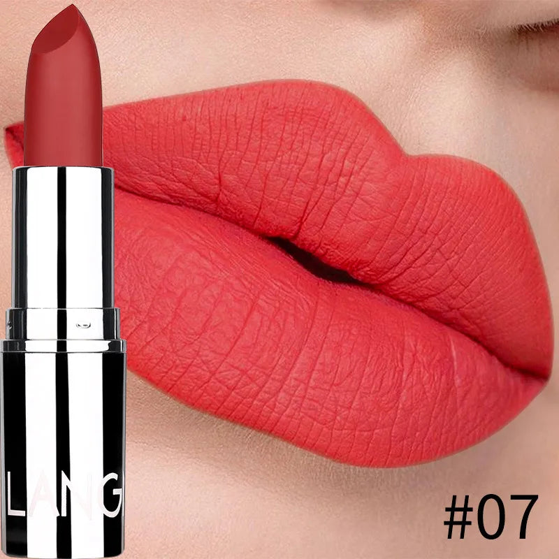 New Matte Lipstick Waterproof Velvet Lips Stick 8 Colors Sexy Non-stick Cup Lasting Make-up Moisturizing Solid Lipstick maquiage - mercato-e.com