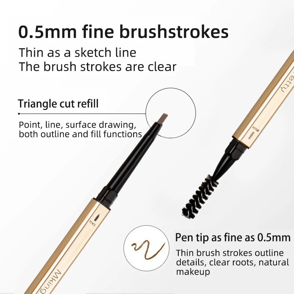 5 Colors EyeBrow Pen Make-up for Women Double Head Eyebrow Pencil Long Lasting Waterproof Mascara Enhance Cosmetics Beauty Women - mercato-e.com