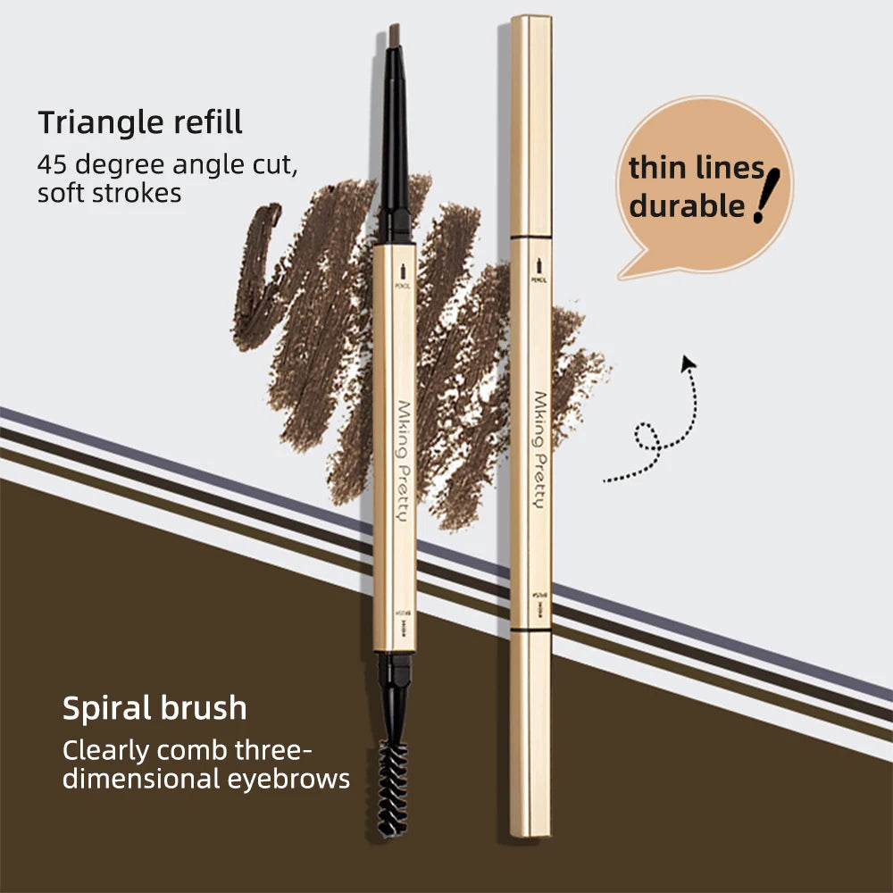 5 Colors EyeBrow Pen Make-up for Women Double Head Eyebrow Pencil Long Lasting Waterproof Mascara Enhance Cosmetics Beauty Women - mercato-e.com