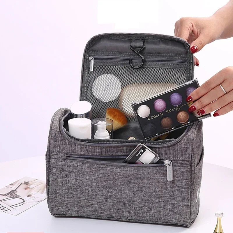 2022 Waterproof Hook Up for Women Cosmetic Bag Travel Organizer Men Makeup Bag Make Up Case Bathroom Toiletry Pouch Wash Neceser - mercato-e.com