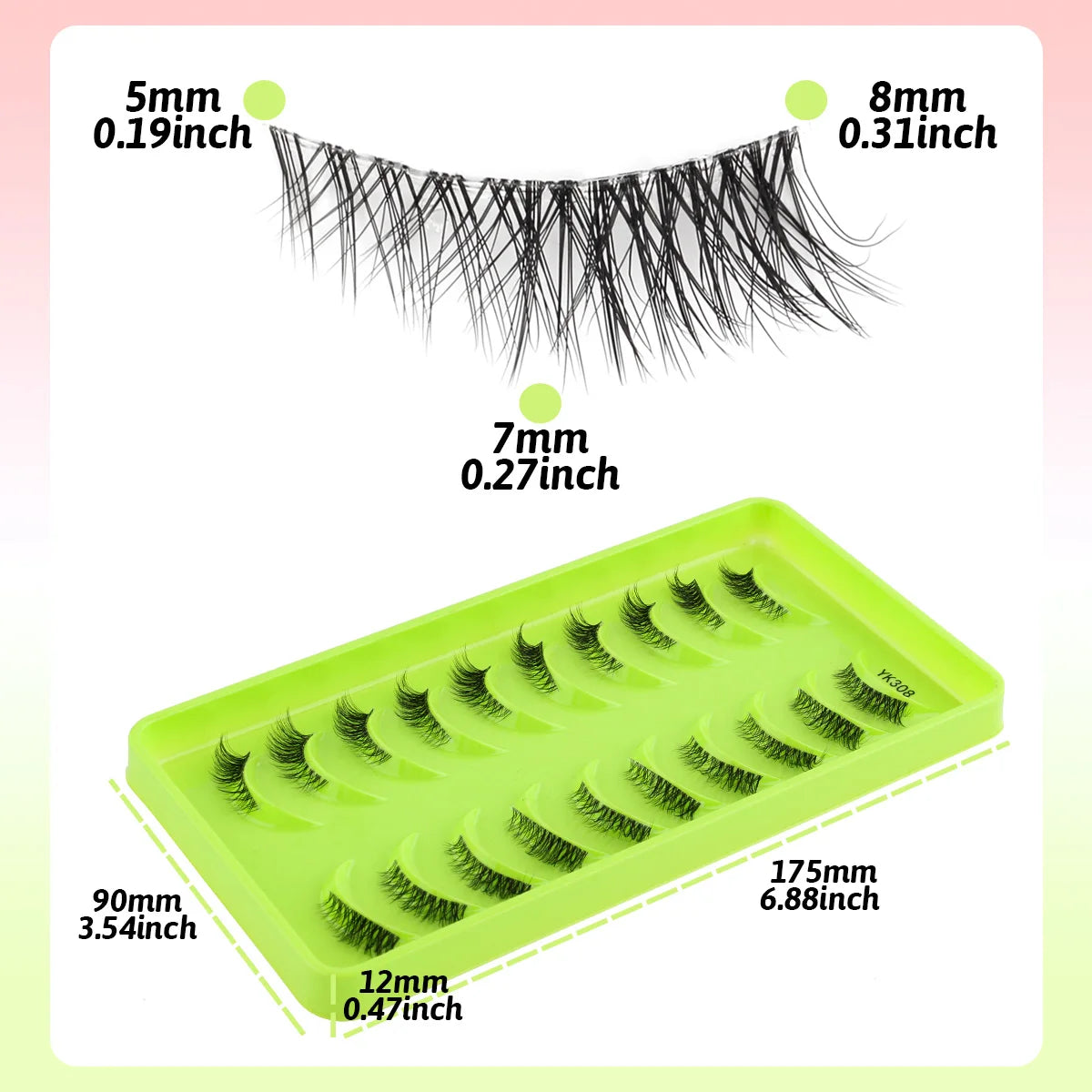 Fake Eyelashes Hot 3/10 Pairs Half Lashes Cat Eye Natural Long Fluffy 3D Mink Lashes Handmade Make up Tools maquillaje Faux Cils - mercato-e.com