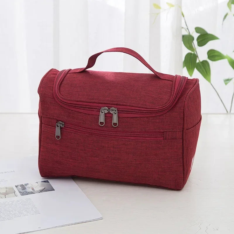 2022 Waterproof Hook Up for Women Cosmetic Bag Travel Organizer Men Makeup Bag Make Up Case Bathroom Toiletry Pouch Wash Neceser - mercato-e.com