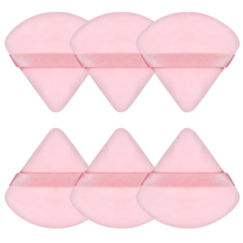 1/3/6Pcs Triangle Velvet Powder Puff Make Up Sponges for Face Eyes Contouring Shadow Seal Cosmetic Foundation Makeup Tools - mercato-e.com