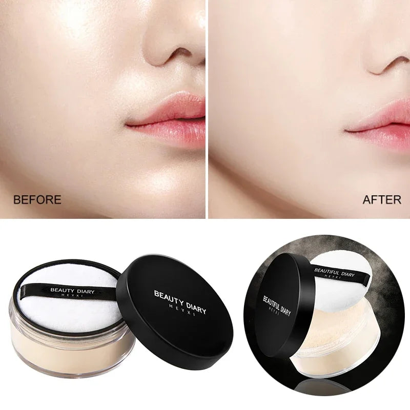 Loose Powder Matte Makeup Professional Face Powder Invisible Pores Oil Control Make Up Translucent Brightening Durable Gadgets - mercato-e.com