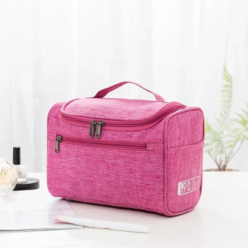 2022 Waterproof Hook Up for Women Cosmetic Bag Travel Organizer Men Makeup Bag Make Up Case Bathroom Toiletry Pouch Wash Neceser - mercato-e.com