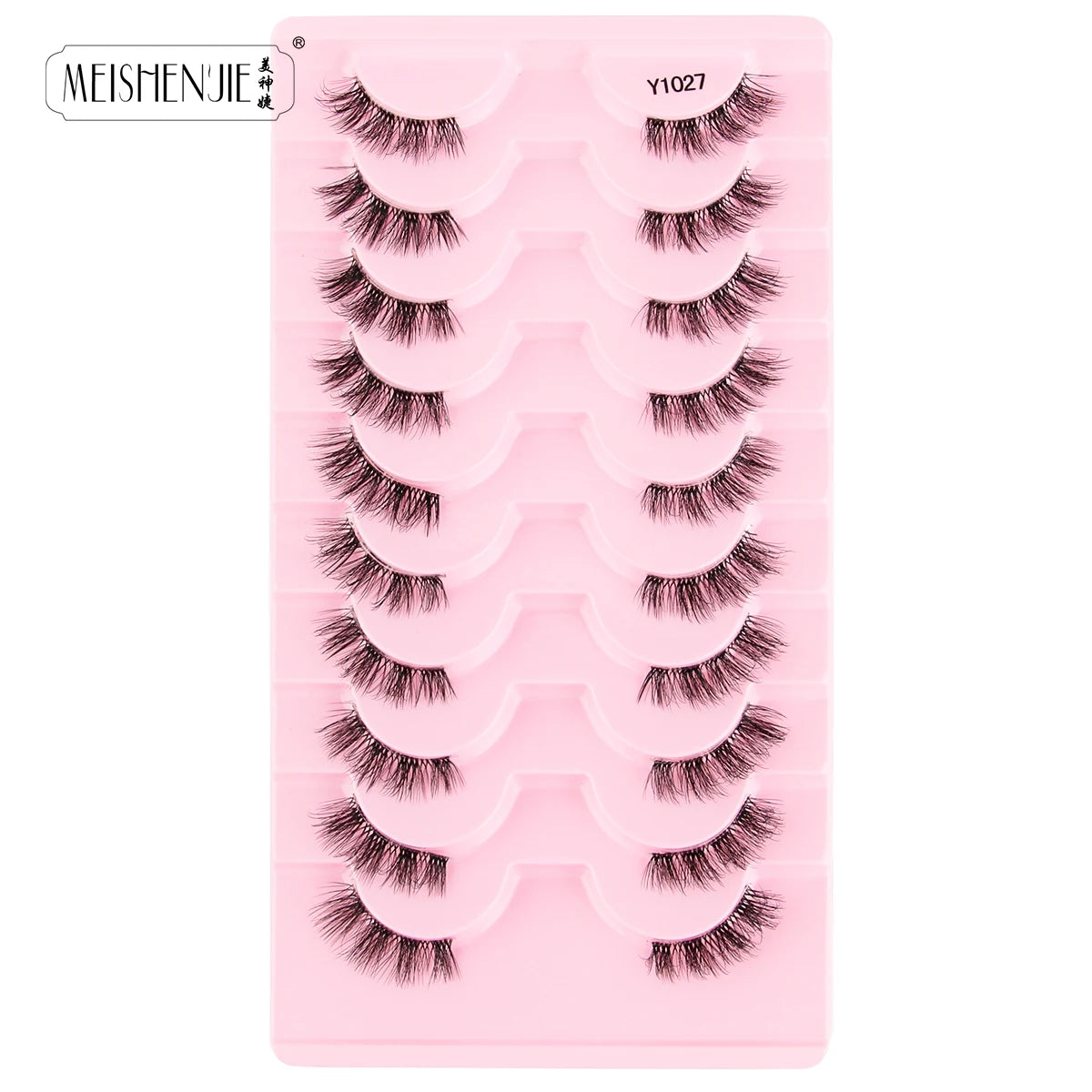 Fake Eyelashes Hot 3/10 Pairs Half Lashes Cat Eye Natural Long Fluffy 3D Mink Lashes Handmade Make up Tools maquillaje Faux Cils - mercato-e.com