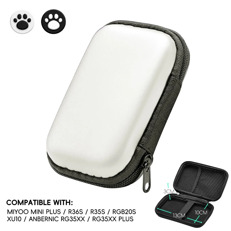 Data Frog for R36S Case Retro Video Game Bags EVA Cover Case for RG35XX R35S Miyoo Mini Plus Founded Protective Bag - mercato-e.com