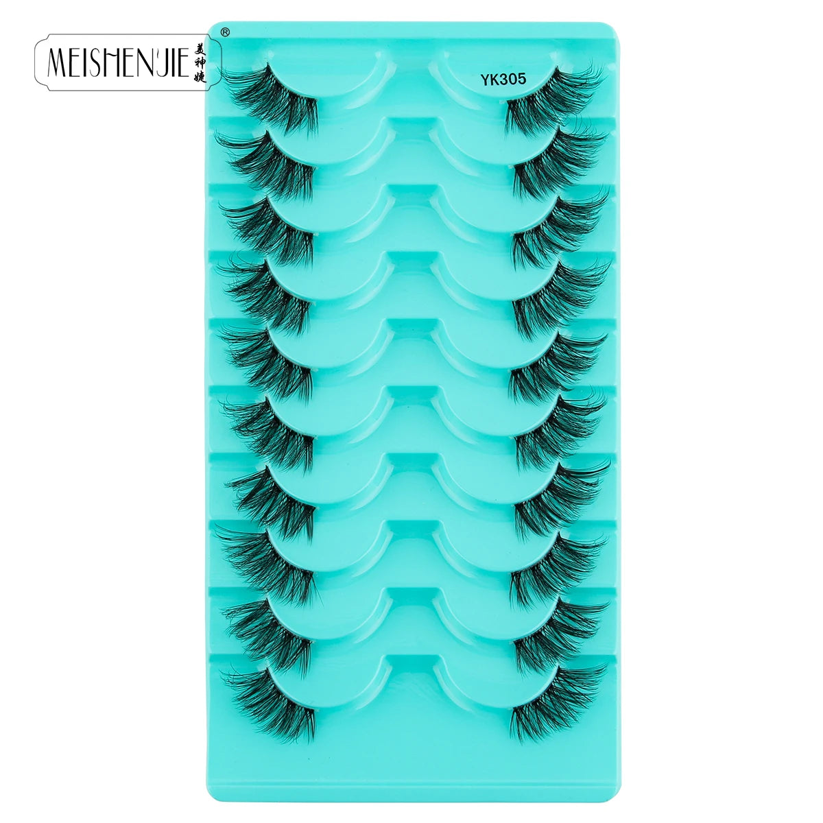 Fake Eyelashes Hot 3/10 Pairs Half Lashes Cat Eye Natural Long Fluffy 3D Mink Lashes Handmade Make up Tools maquillaje Faux Cils - mercato-e.com