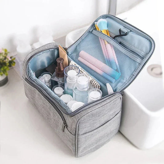 2022 Waterproof Hook Up for Women Cosmetic Bag Travel Organizer Men Makeup Bag Make Up Case Bathroom Toiletry Pouch Wash Neceser - mercato-e.com