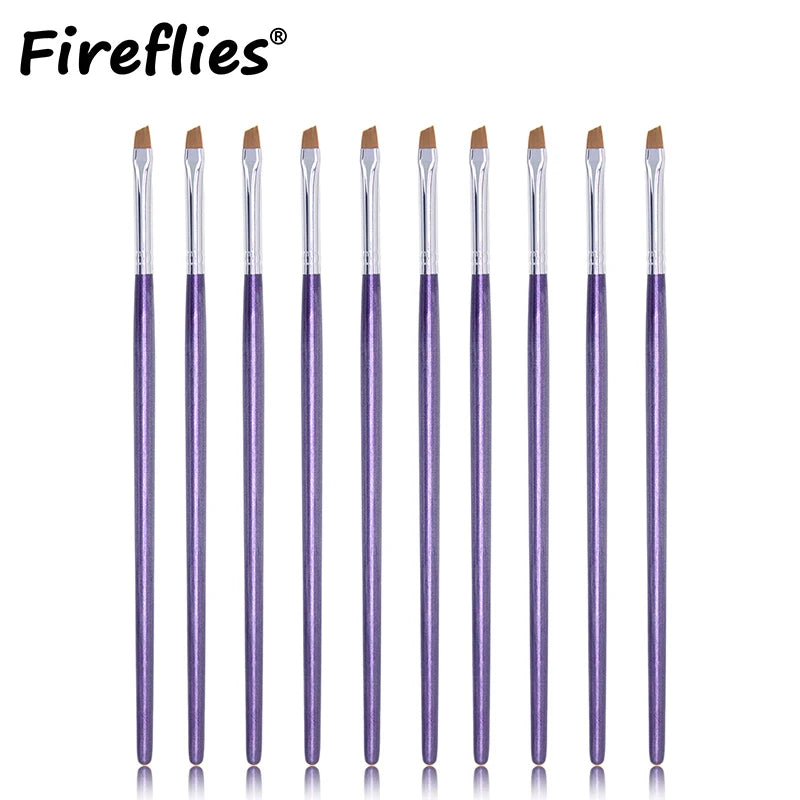 2/5/10PCS Upgrade Blade Eyeliner Brush Ultra Thin Flat Fine Eye Liner Makeup Brushes Flat Eyeliner Brush Eyebrow Make Up Tool - mercato-e.com