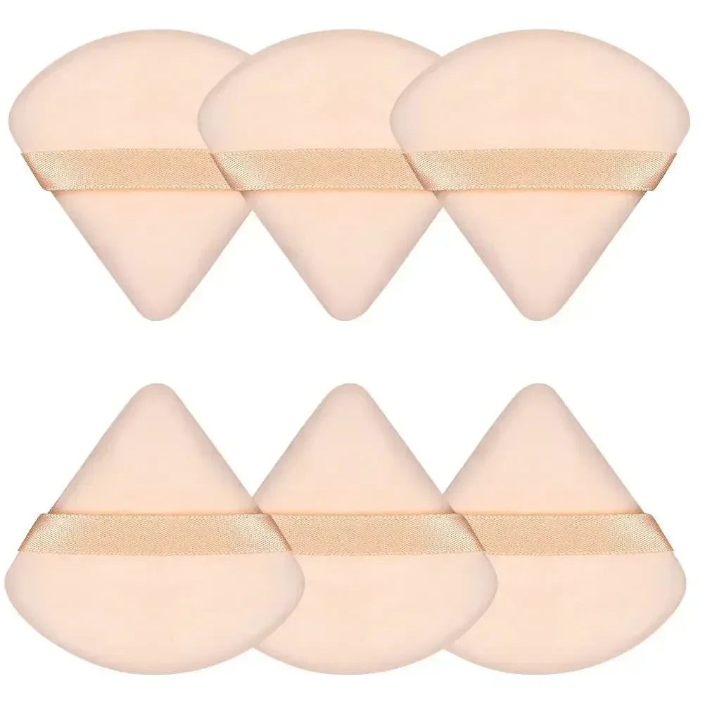 1/3/6Pcs Triangle Velvet Powder Puff Make Up Sponges for Face Eyes Contouring Shadow Seal Cosmetic Foundation Makeup Tools - mercato-e.com